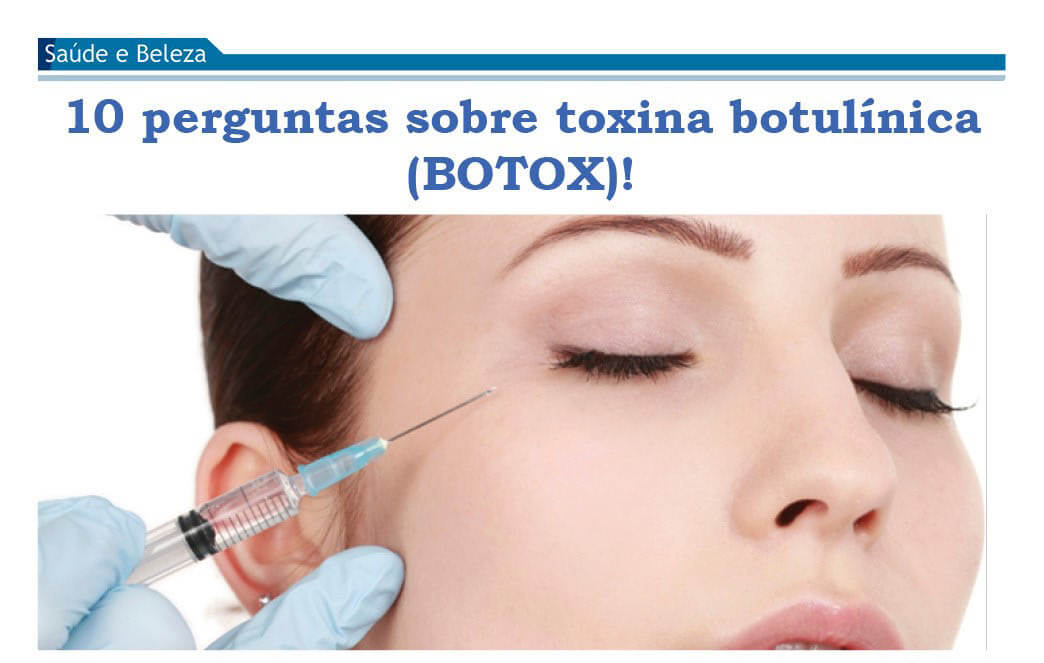 Dr. Pablo Trindade especialista em Ipanema e Duque de Caxias. Matéria sobre toxina botulínica (botox).