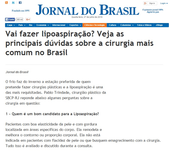 Vai fazer Lipoaspiração? Dr. Pablo Trindade, especialista em cirurgia plástica em Ipanema e Duque de Caxias, esclarece as principais dúvidas sobre lipoaspiração