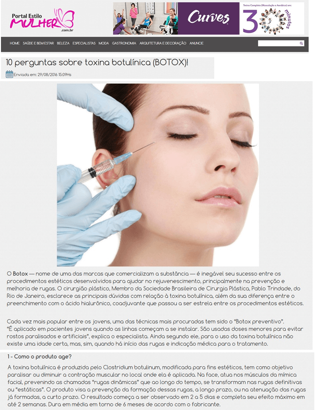 Quanto custa um botox? Especialista Dr. Pablo Trindade, cirurgião plástico em Ipanema e Duque de Caxias, esclarece dúvidas sobre toxina botulínica.